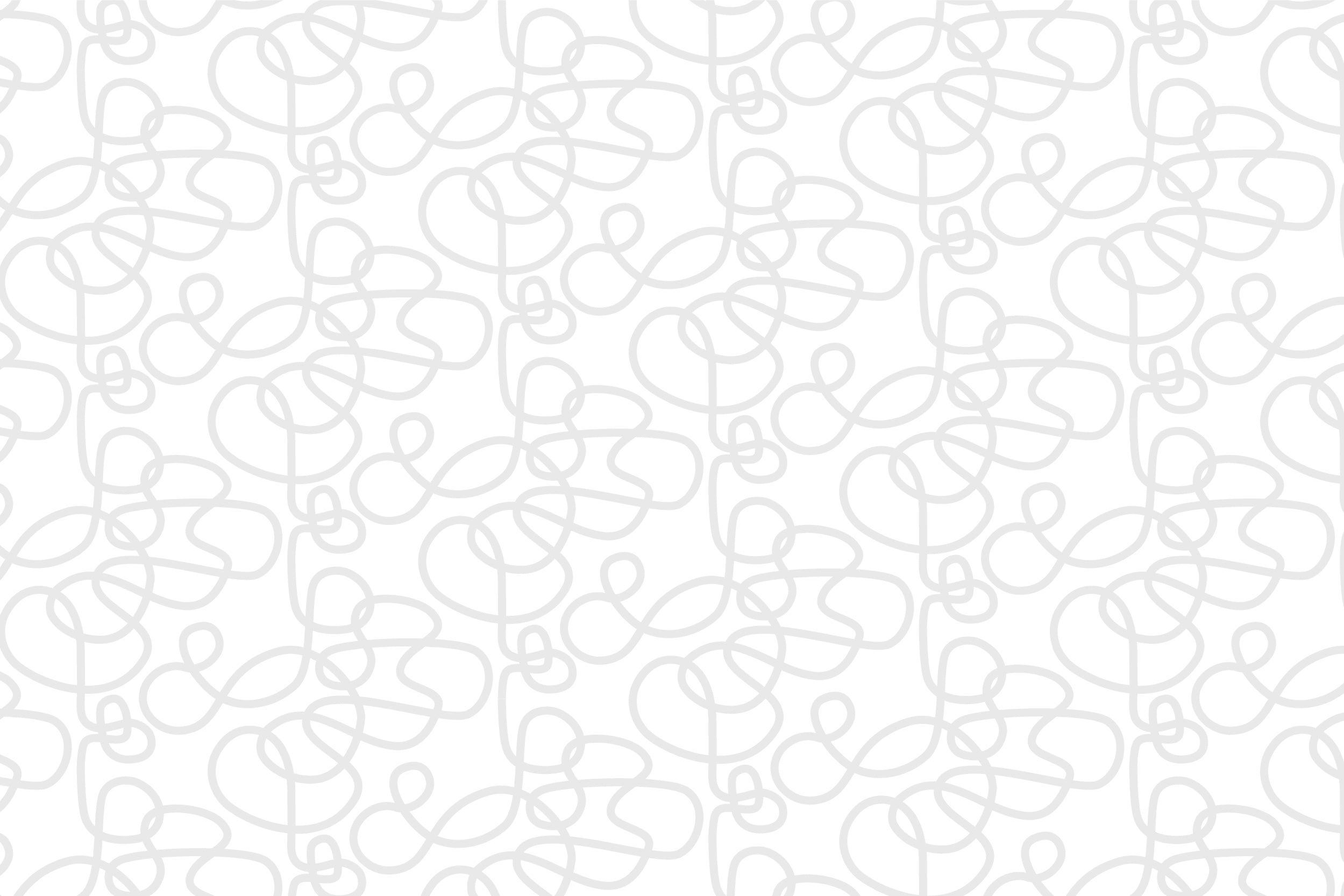 Abstract Curls Grey Full Artwork
