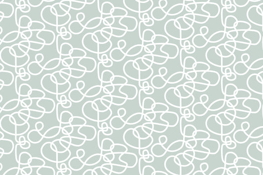 Abstract Curls Mint Full Artwork