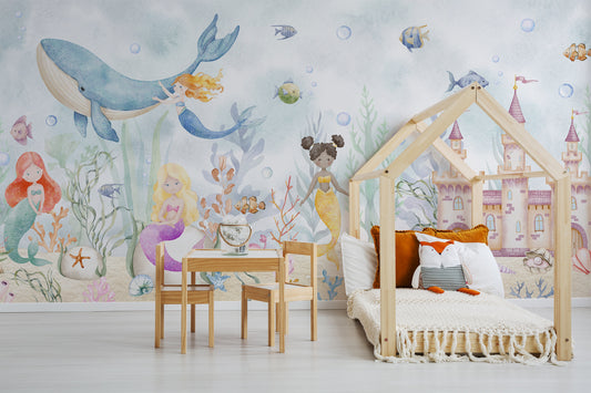 Andrina Wallpaper in a Childrens Bedroom