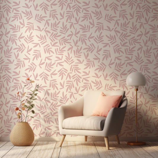 Blush Breeze In Room With Grey Chair Pink Cushion