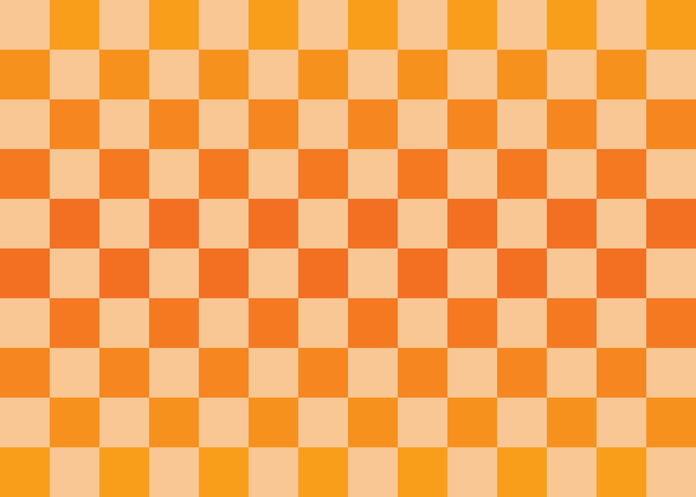 Checkmate Sunny Yellow and Orange Checkerboard design Full Artwork