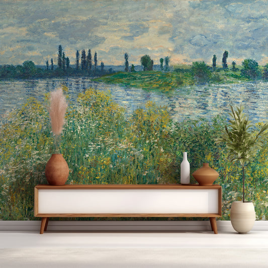 Claude In Room With Cabinet & Green Plant In Vase