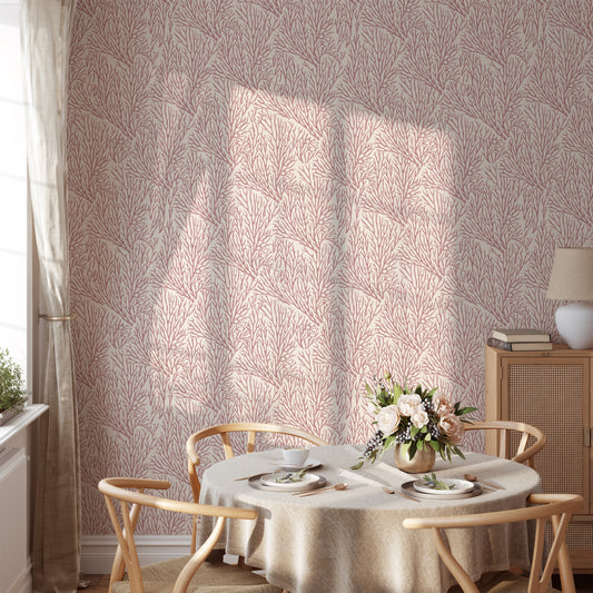 Dune - Mauve Coral Wallpaper Mural