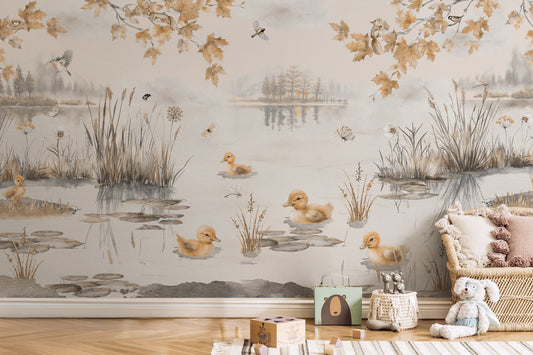 Puddles Autumn Wallpaper In a Play Room