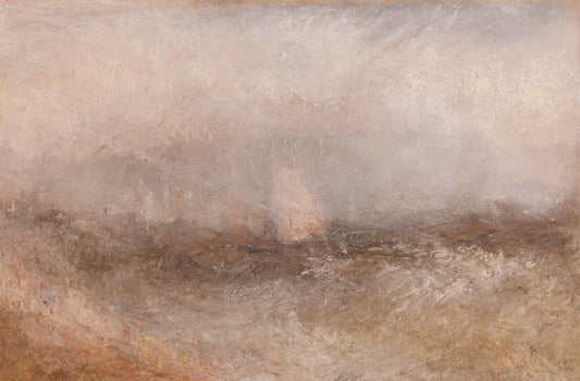 Elena Wallpaper Abstract painting with earthy tones and a central figure.