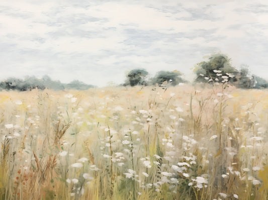Foxglove Meadow Scene Wallpaper
