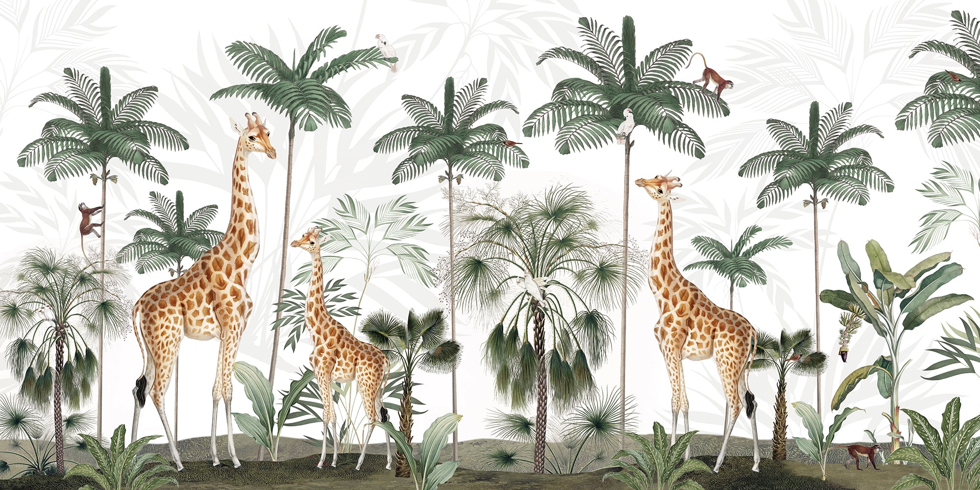 Gracious_Giraffes_Wallpaper_Mural_Artwork