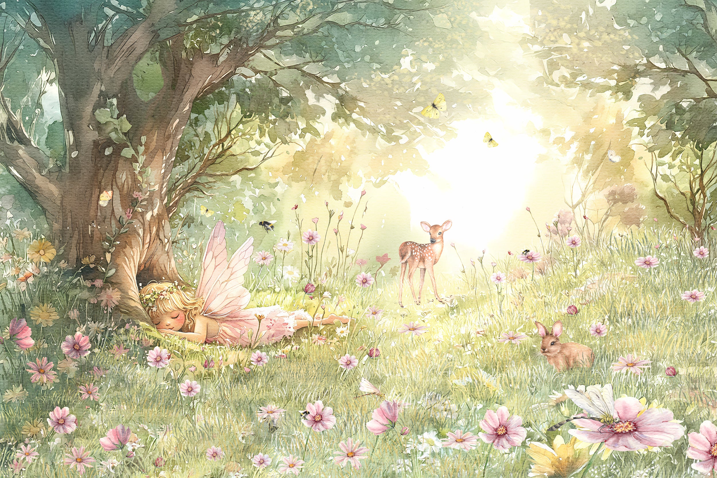 Haisley Sleeping Fairy Wallpaper