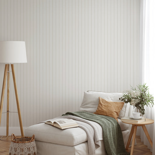James - Pin Stripe Textured Wallpaper Mural
