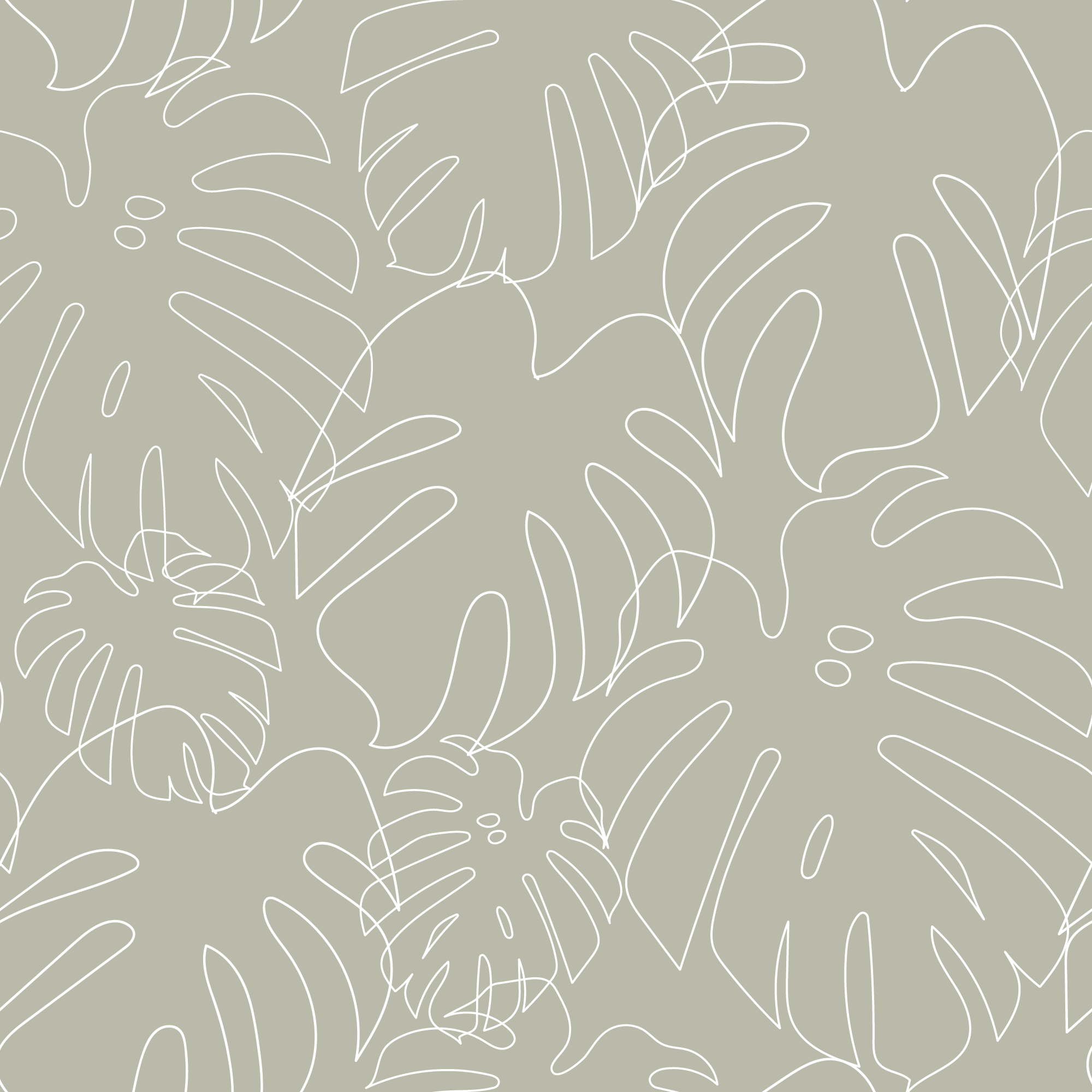 Minimal_Monstera_Green_Wallpaper_Mural_Artwork