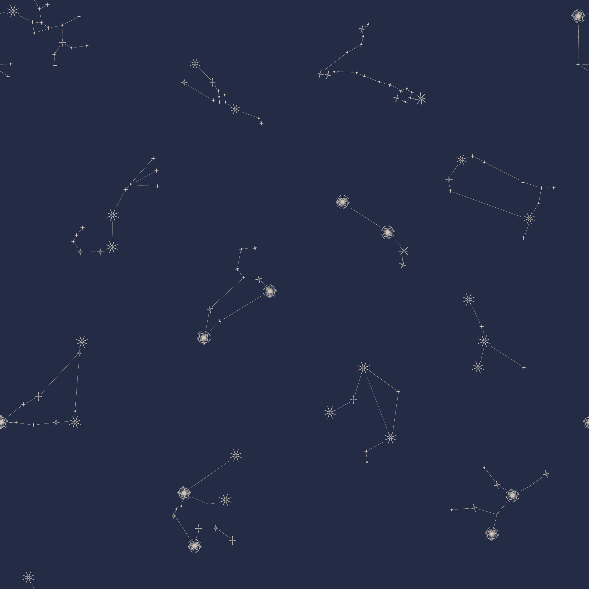 Nocturnal_Constellations_Blue_Wallpaper_Mural_Artwork