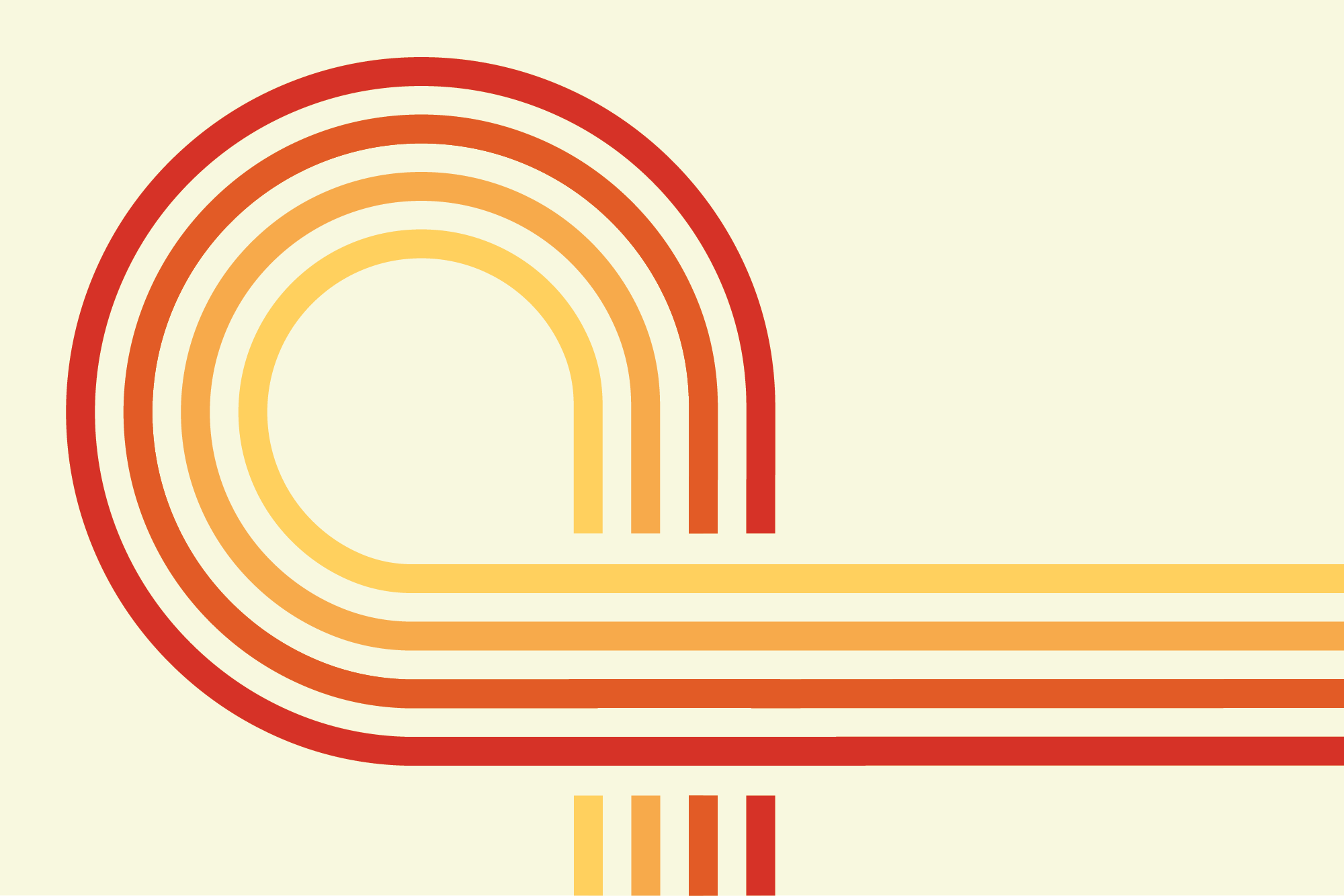 Retro Spiral Mural Reds_Wallpaper_Mural_Artwork