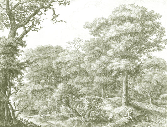 Waterloo_Woods_Green_Wallpaper_Mural_Artwork