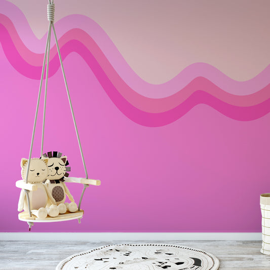 Wiggle Barbie Wallpaper In Children's Lion Bedroom