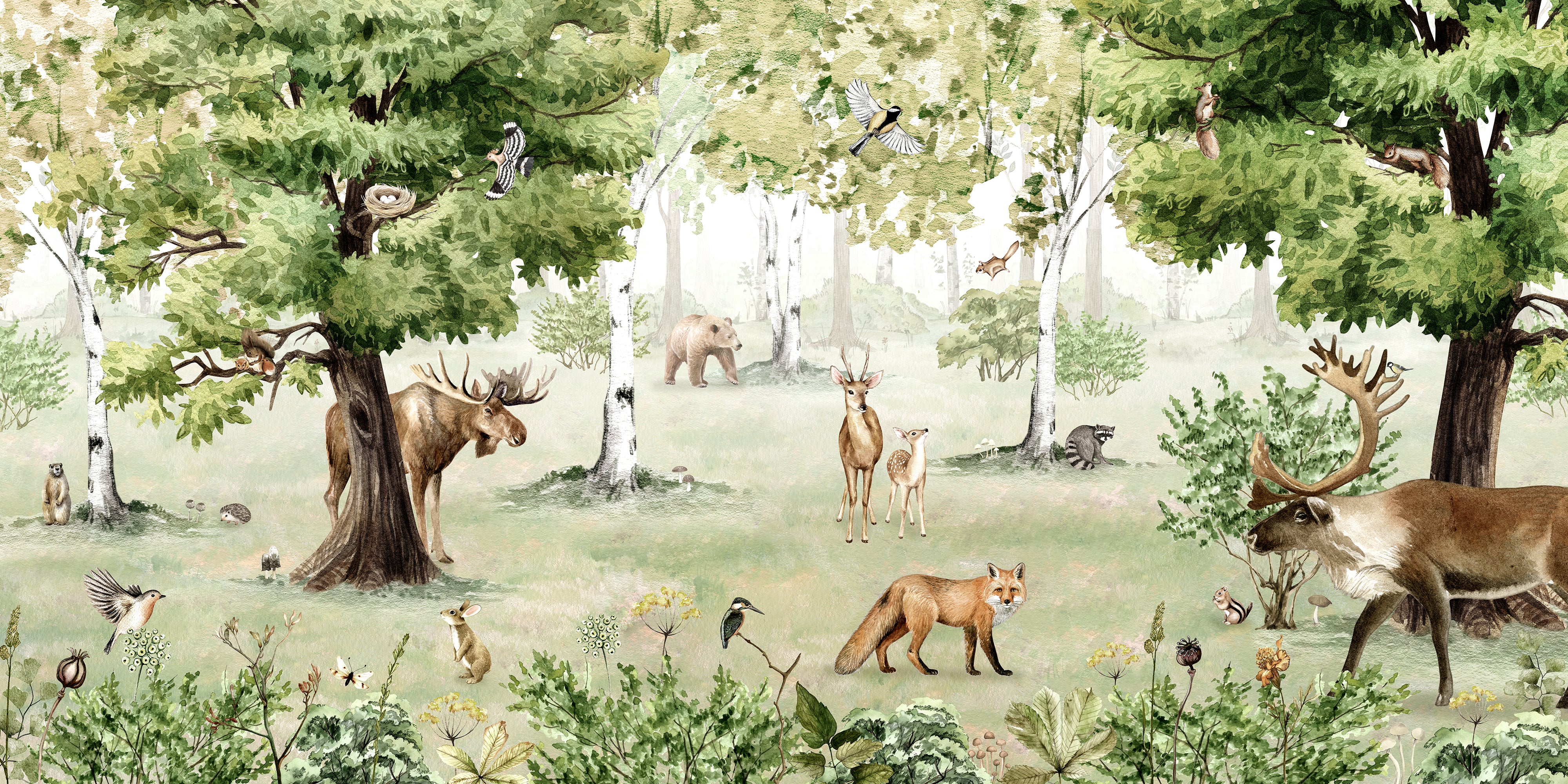 Woodland_Wonders_Wallpaper_Mural_Artwork