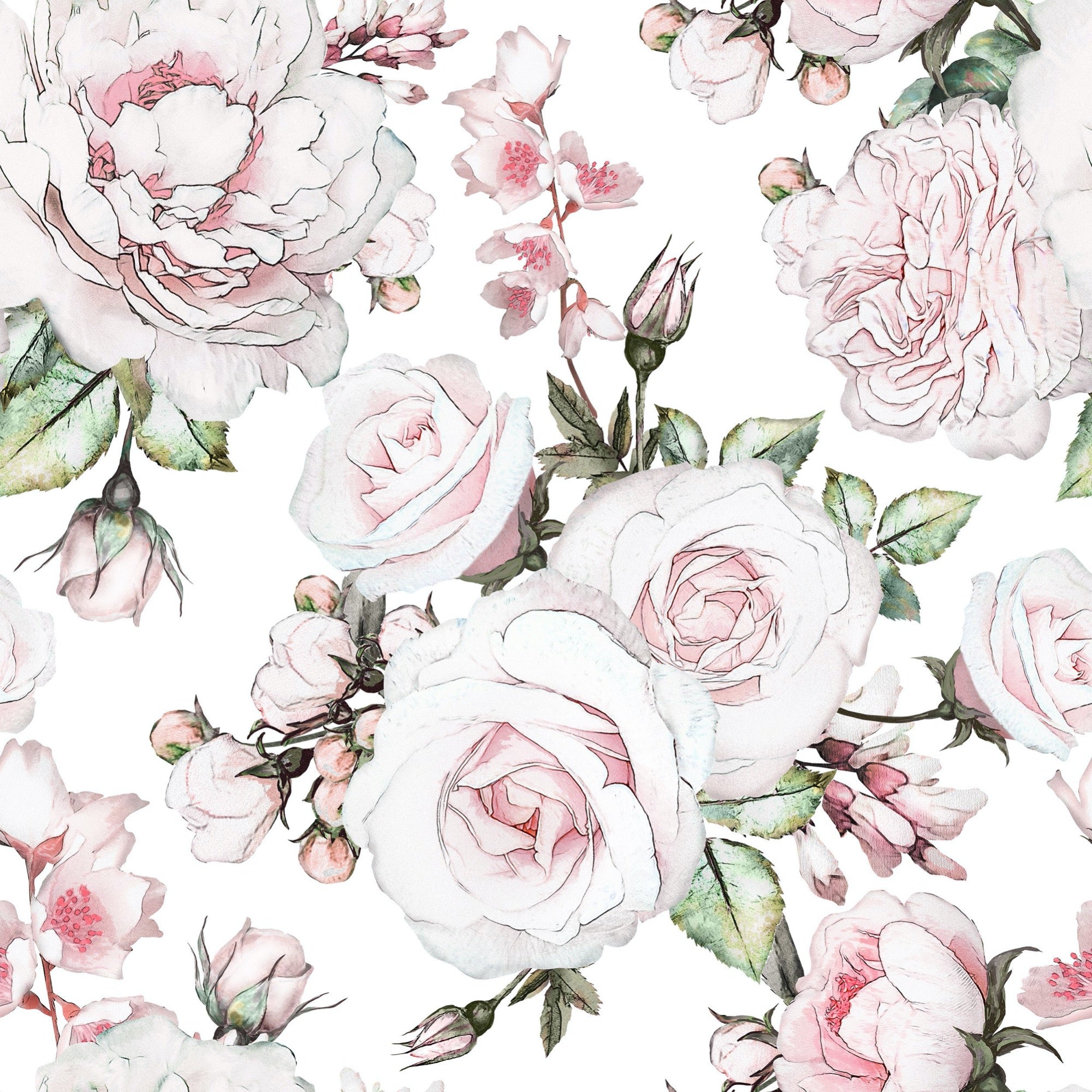 Bonica wallpaper mural | WallpaperMural.com