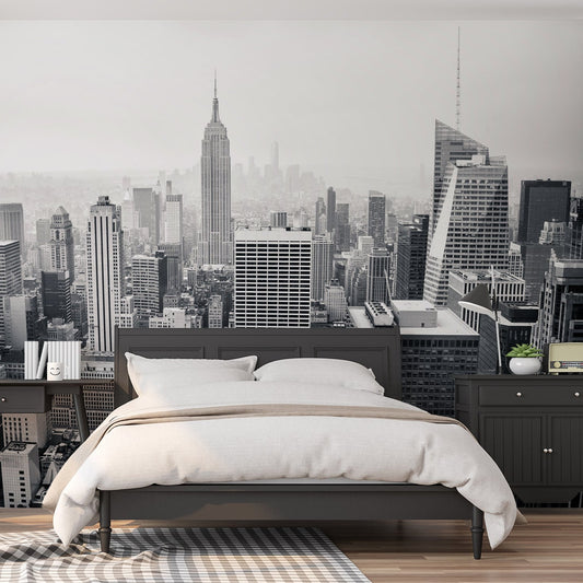 Empire Black Bed with Black Desk and Radio