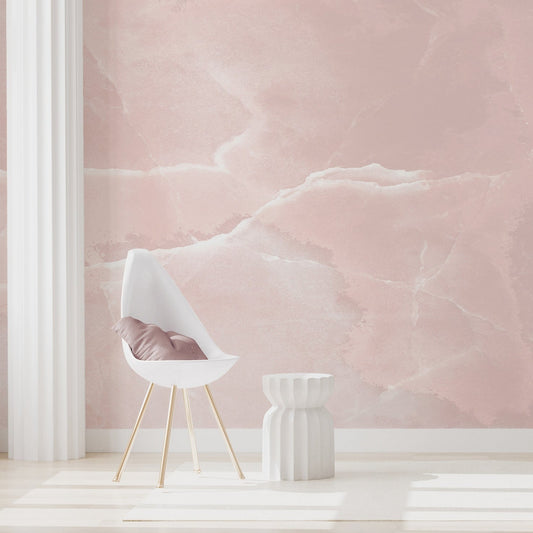 Locobot Open Room Small White Chair and Table with White Pillar