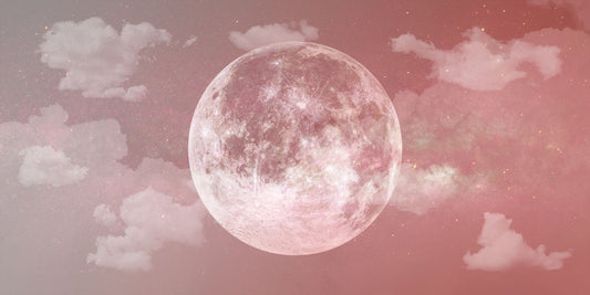 Lupin Rose Kid's Pink Moon in Space Wallpaper Mural Full Artwork