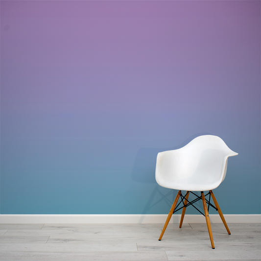 Mermaid Gradient - Purple and Blue Ombre Wallpaper Mural