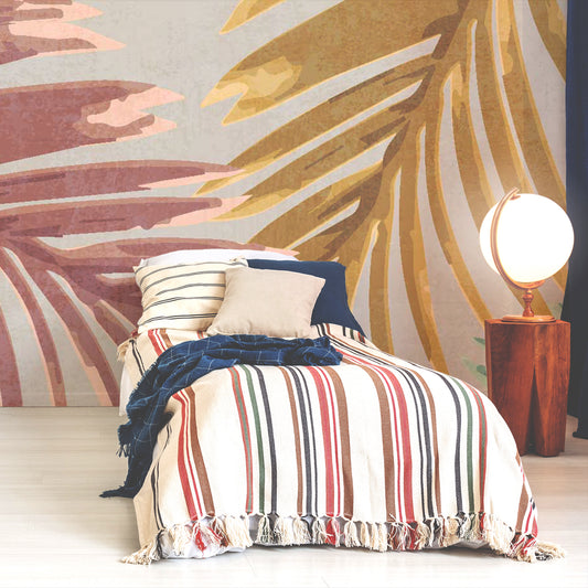 Ravina - Colourful Palm Leaves Wallpaper Mural