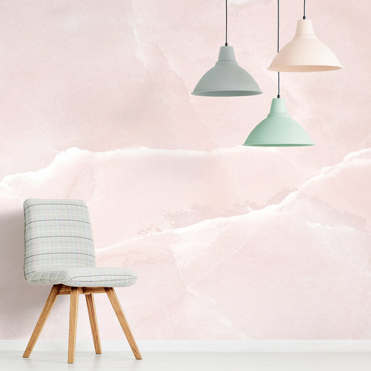 Locobot - Papier Peint Effet Marbre Rose