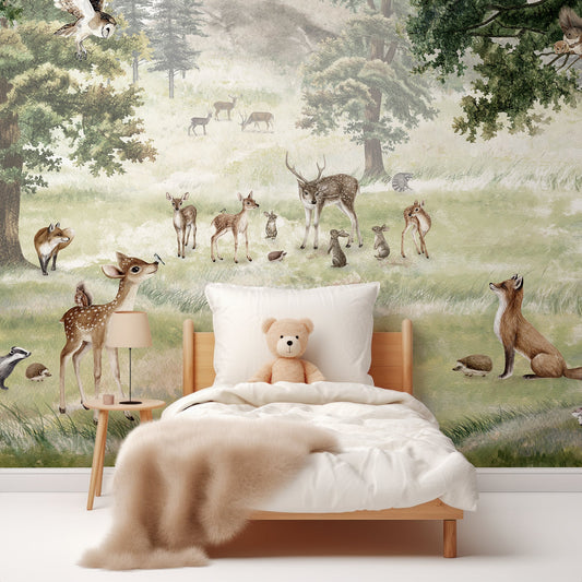 Papier peint forêt pour enfants