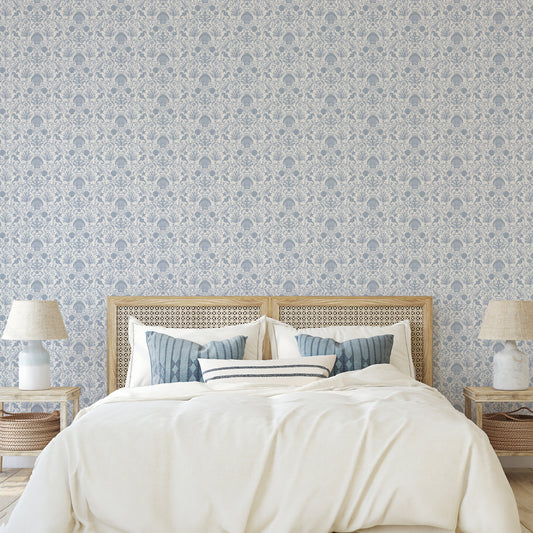 Isla - Scallop Shell Stripe Wallpaper