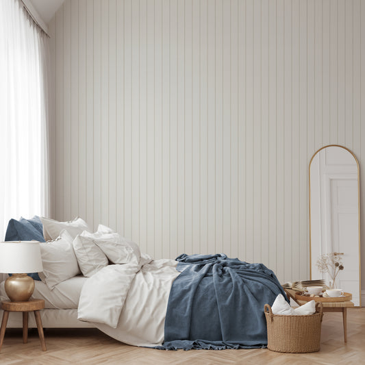 James - Pin Stripe Textured Wallpaper Mural