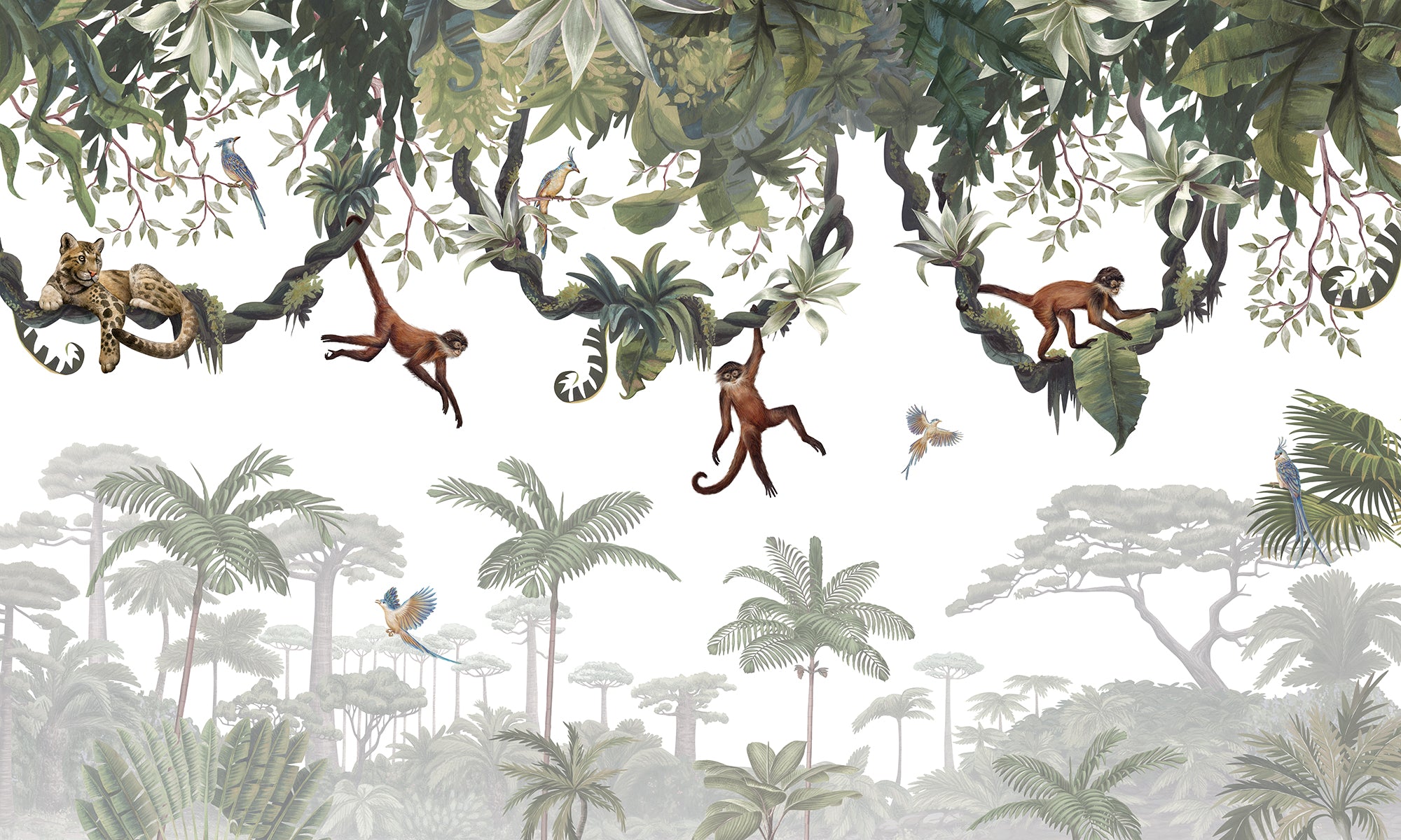 Cheeky_Monkeys_Wallpaper_Mural_Artwork