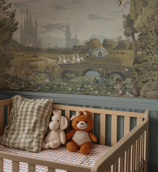 Ella - Princess Castle Landscape Wallpaper Mural