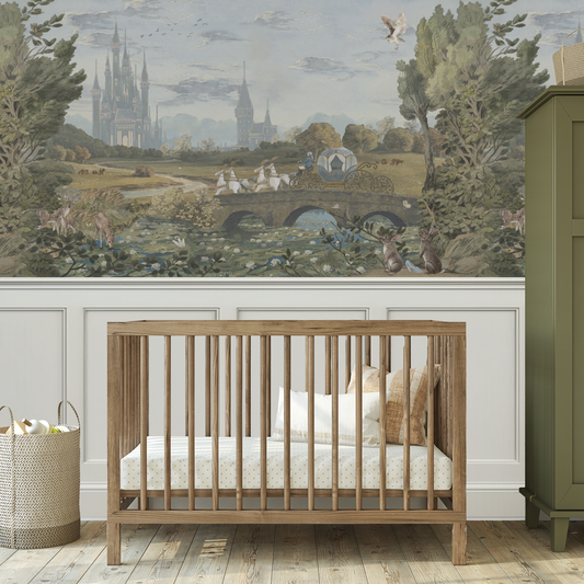 Ella - Whimsical Children's Forest Princess Woodland Wallpaper Mural