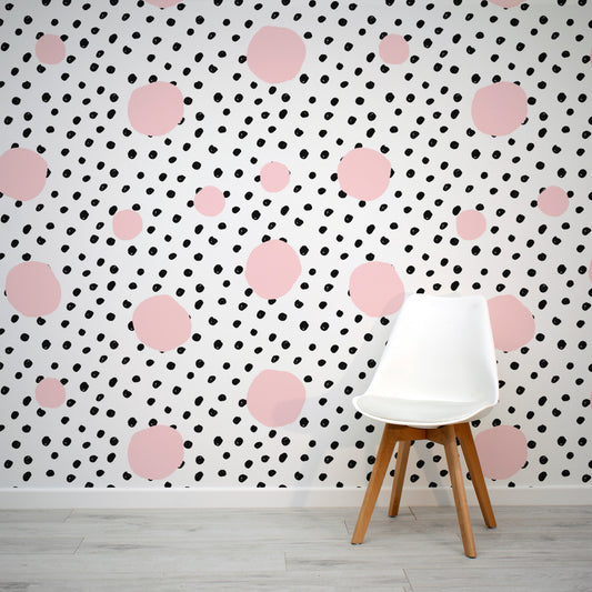 Ella Wallpaper In Room With White Chair