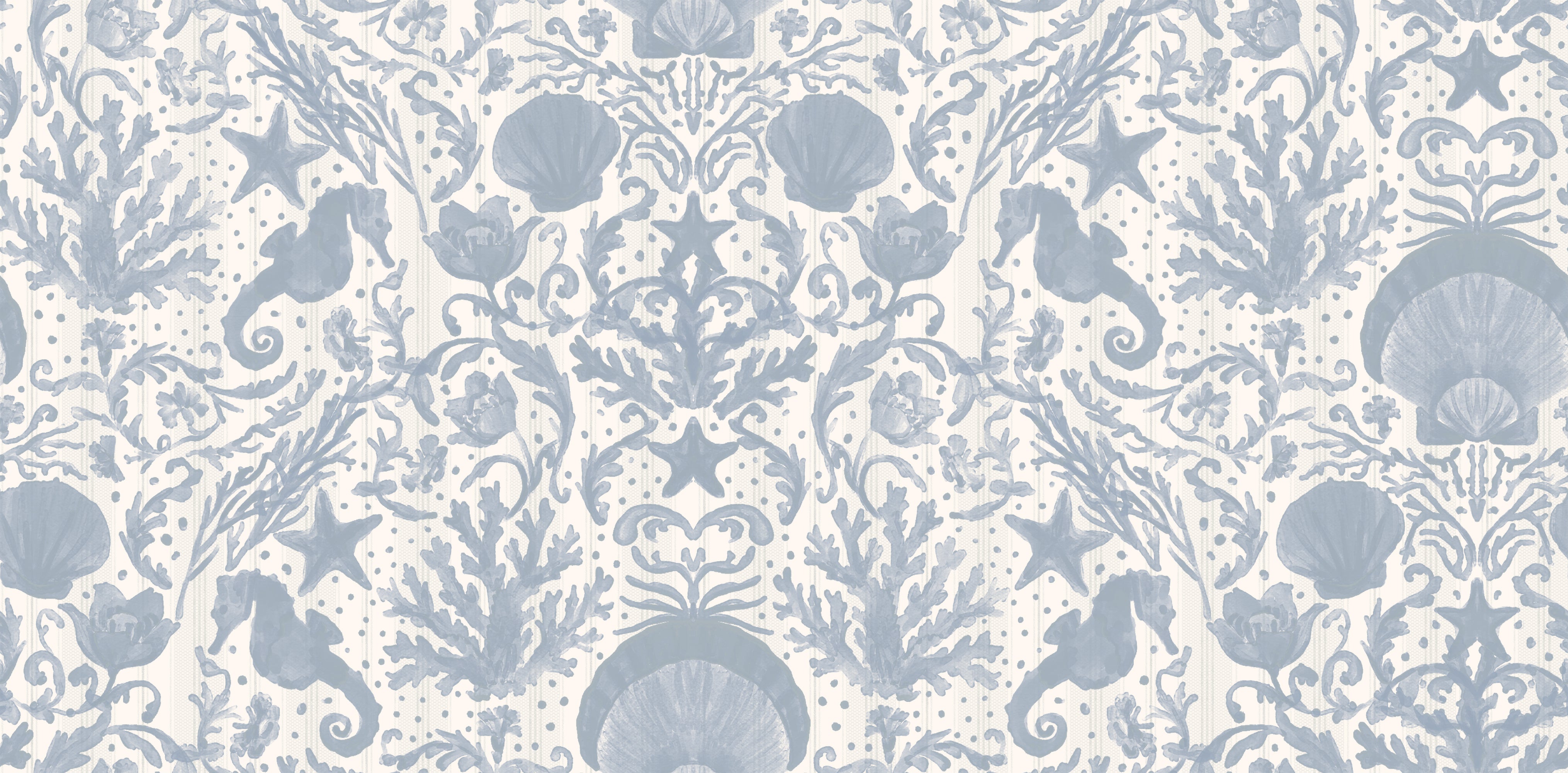 Isla - Scallop Shell Stripe Wallpaper