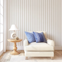 Fisher - New England Green Stripe Wallpaper