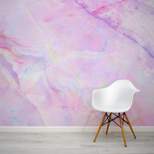 Opalescence Wallpaper In Room With White Chair