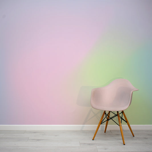 Rainbow Dreams With Pink Chair