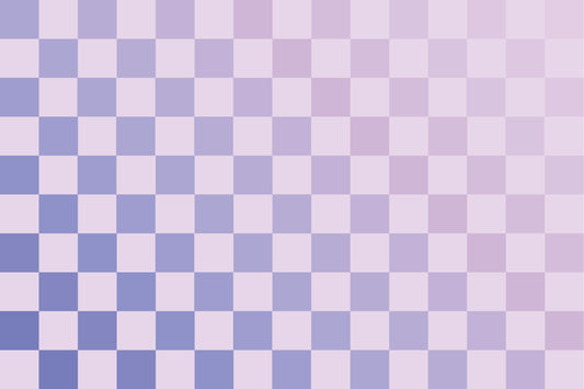 Checkmate Pixie - Papier Peint Fresque Damier Dégradé Violet